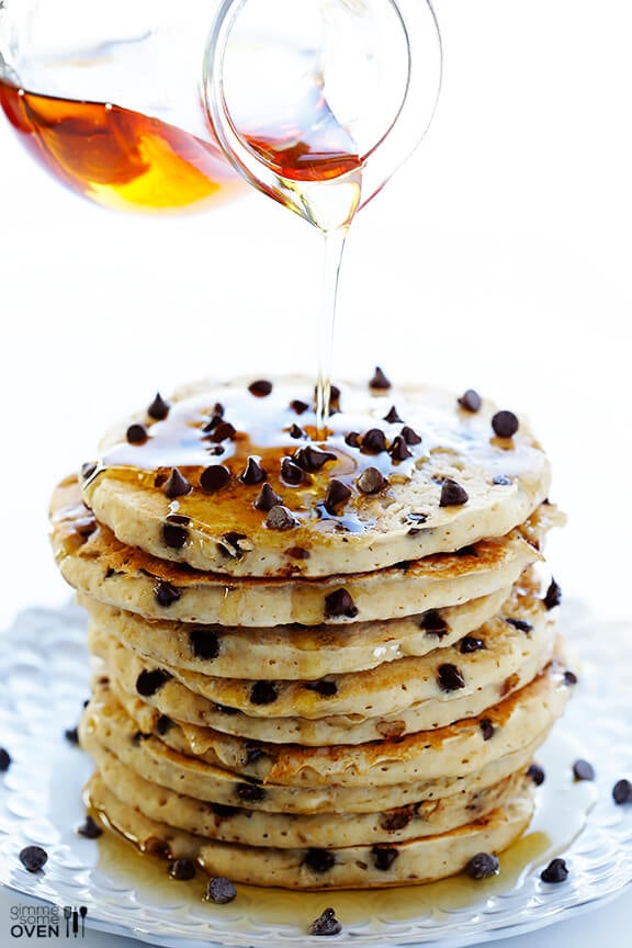 Guiltless Chocolate Chip Pancakes 2