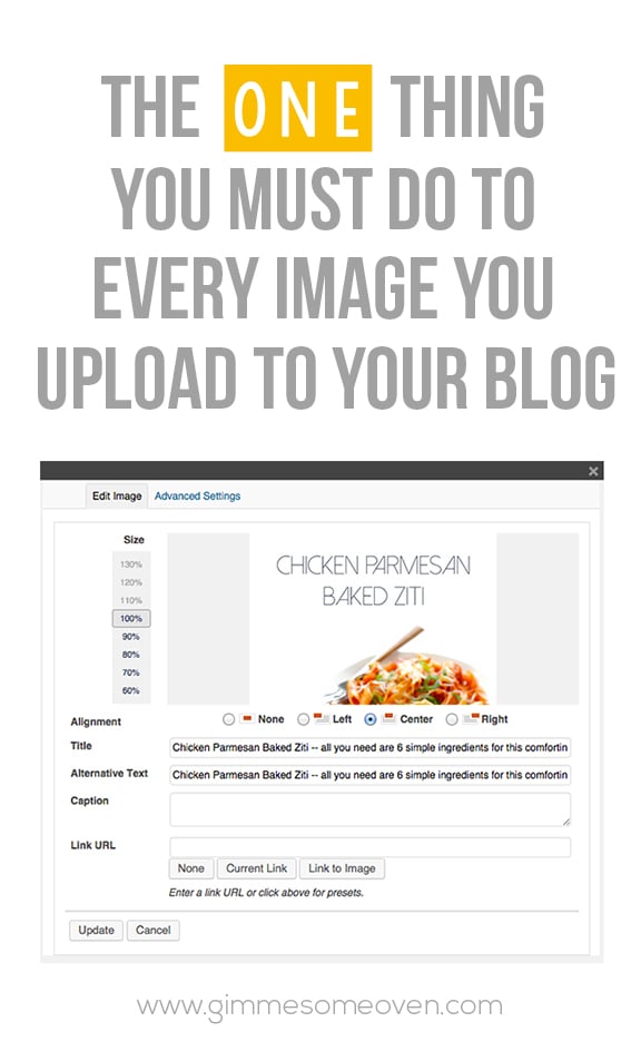 The One Thing You Must To Do Every Image Uploaded To Your Blog -- a step-by-step tutorial | gimmesomeoven.com