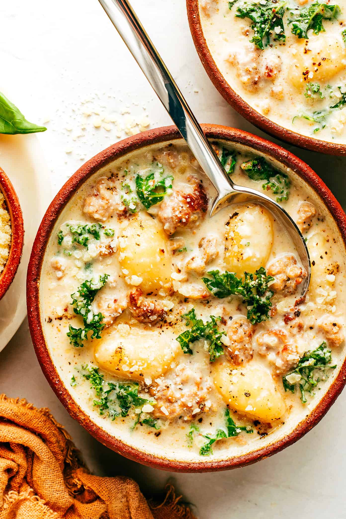 Easy Zuppa Toscana with Gnocchi in Bowl