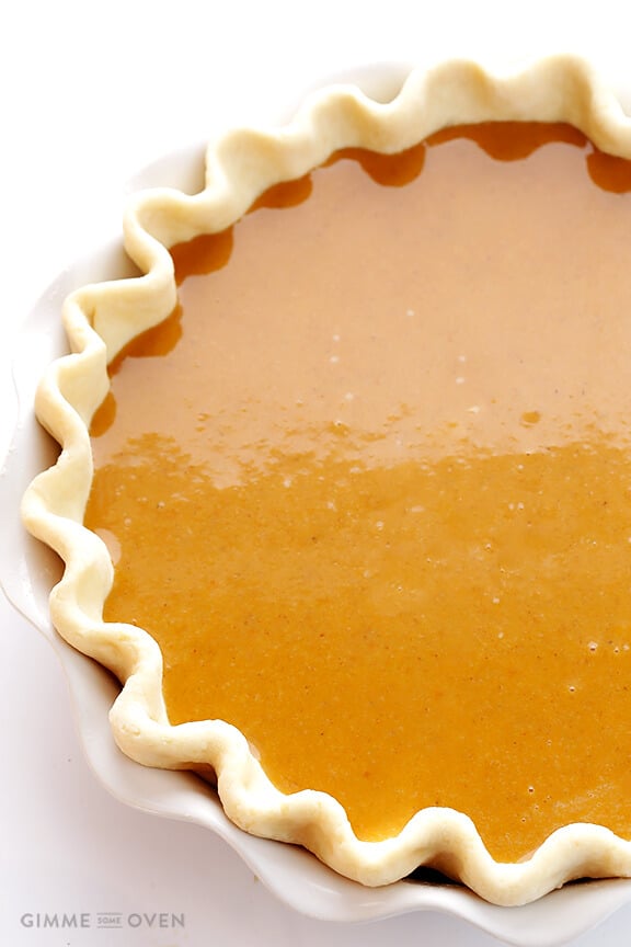 Bourbon Pumpkin Pie | gimmesomeoven.com #thanksgiving
