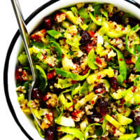 Brussels Sprouts, Cranberry and Quinoa Salad Recipe