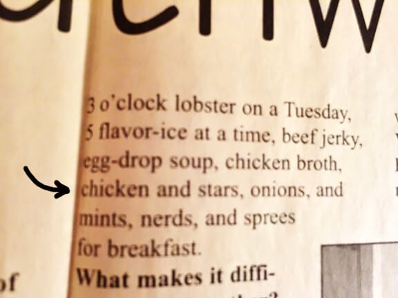 Chicken and Stars In College