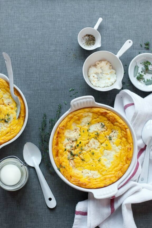 Sweet Potato, Parsnip & Celeriac Pudding | inspiringtheeveryday.com