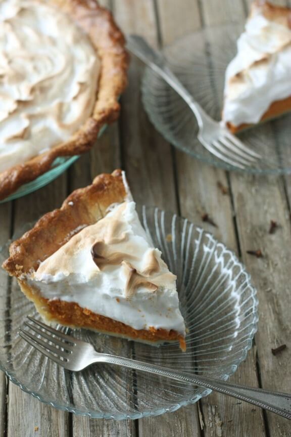 Sweet Potato Pie with Marshmallow Meringue | completelydelicious.com