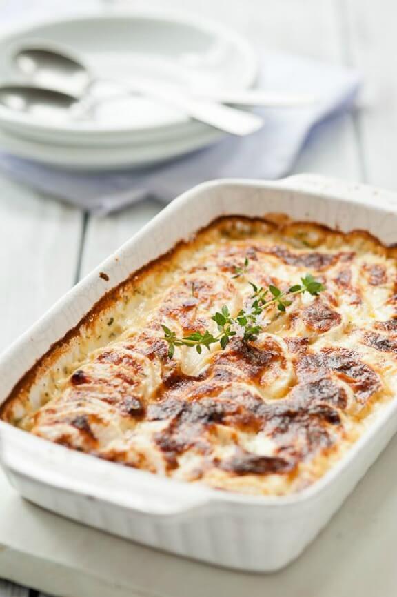 Turnip Gratin with Cream and Thyme | cookyourdream.com