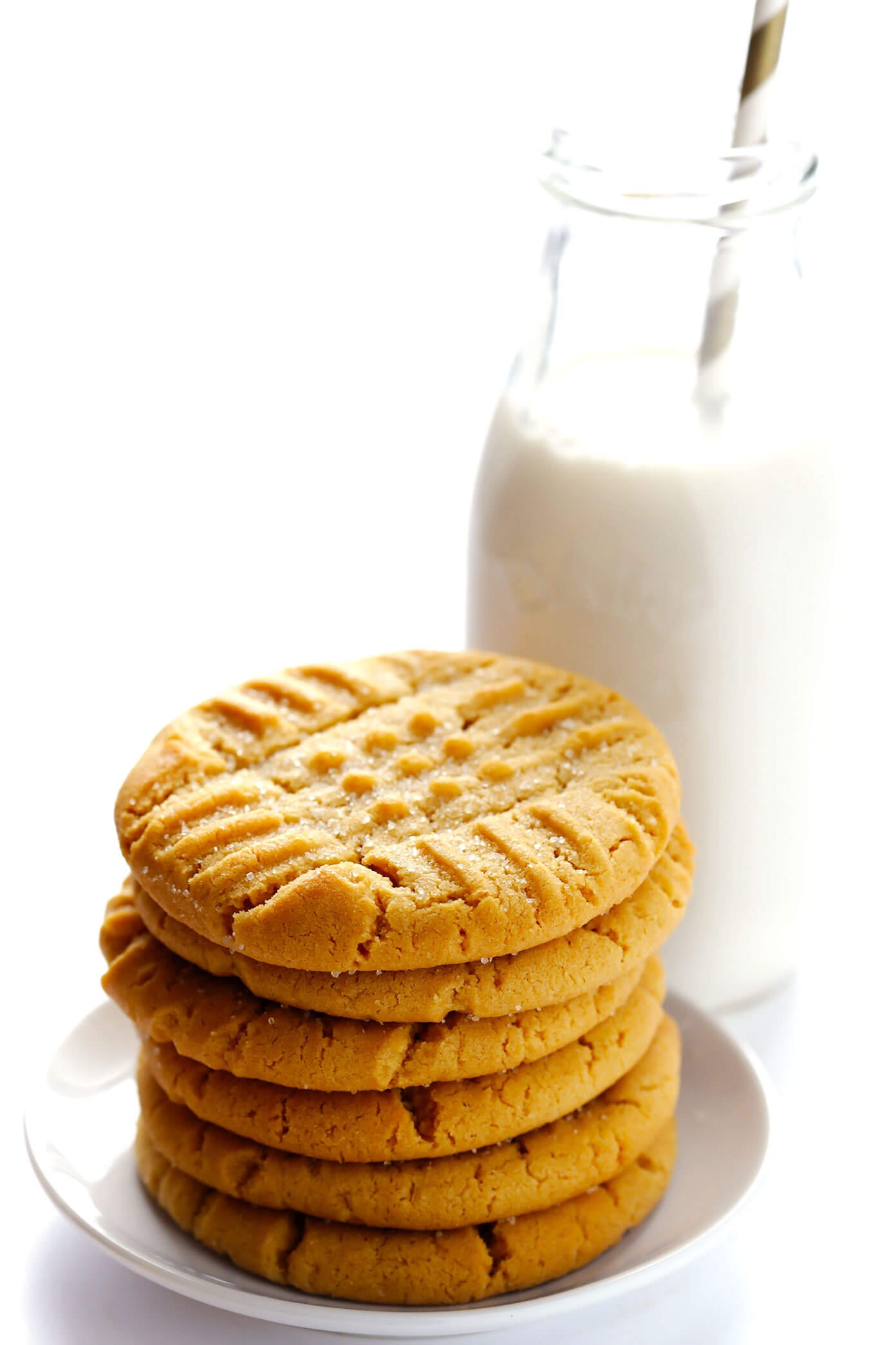 Peanut Butter Cookies with Milk