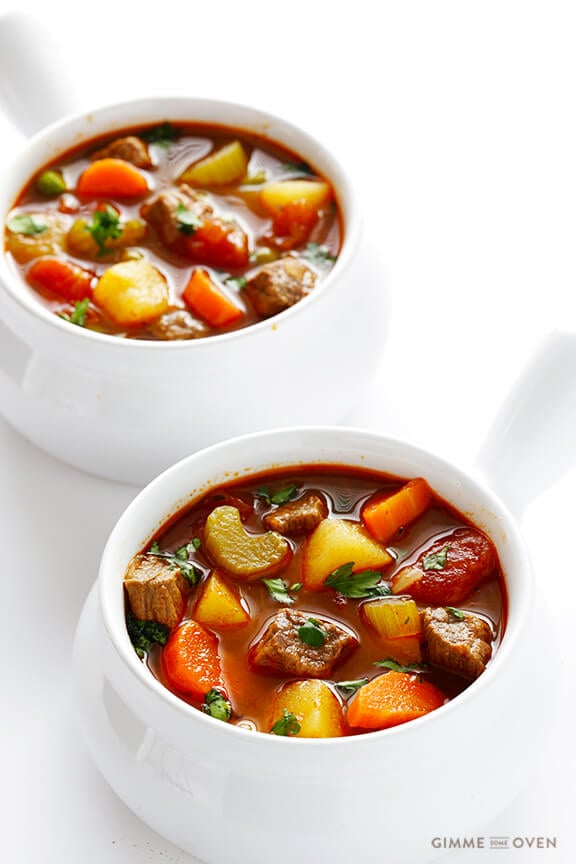 Vegetable Beef Soup | gimmesomeoven.com