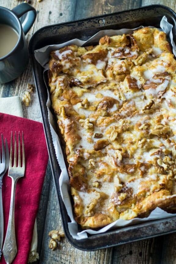 Hot Buttered Rum Bread Pudding | thewanderlustkitchen.com