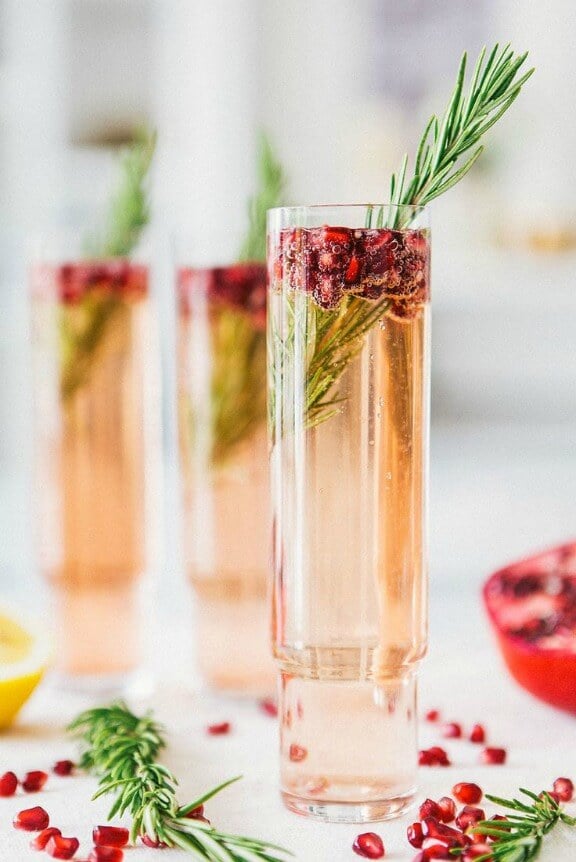 Pomegranate Rosemary Spritzer | ahouseinthehills.com