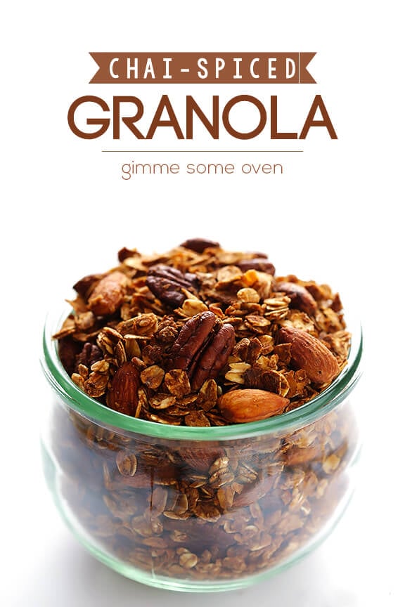 Chai-Spiced Granola | gimmesomeoven.com