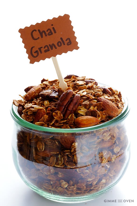 Chai-Spiced Granola | gimmesomeoven.com