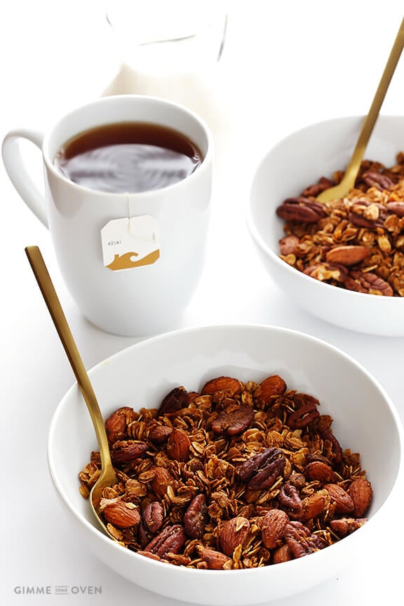 Chai-Spiced Granola | gimmesomeoven.com