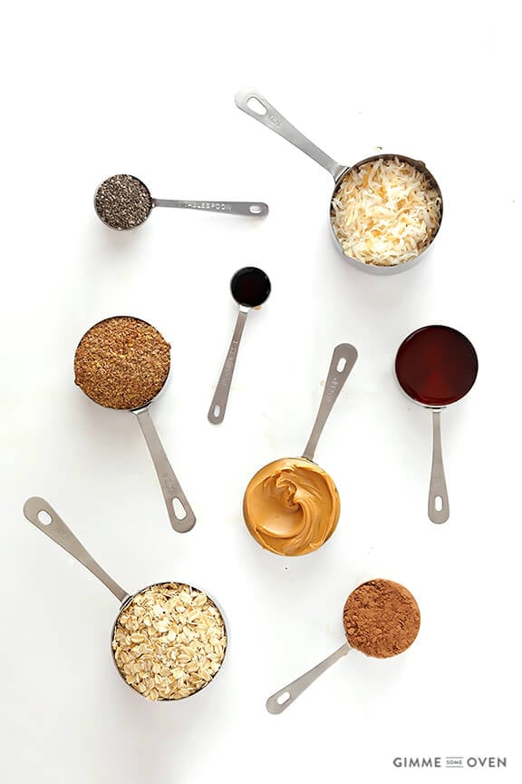 Chocolate Peanut Butter No-Bake Energy Bites -- full of protein, naturally-sweetened, and they taste like cookies! | gimmesomeoven.com