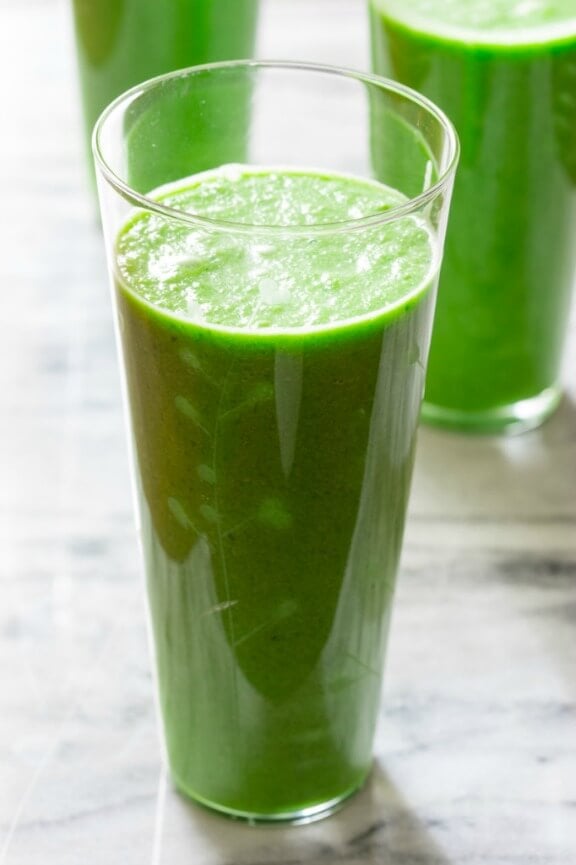 Green Apple Smoothie | healthyseasonalrecipes.com