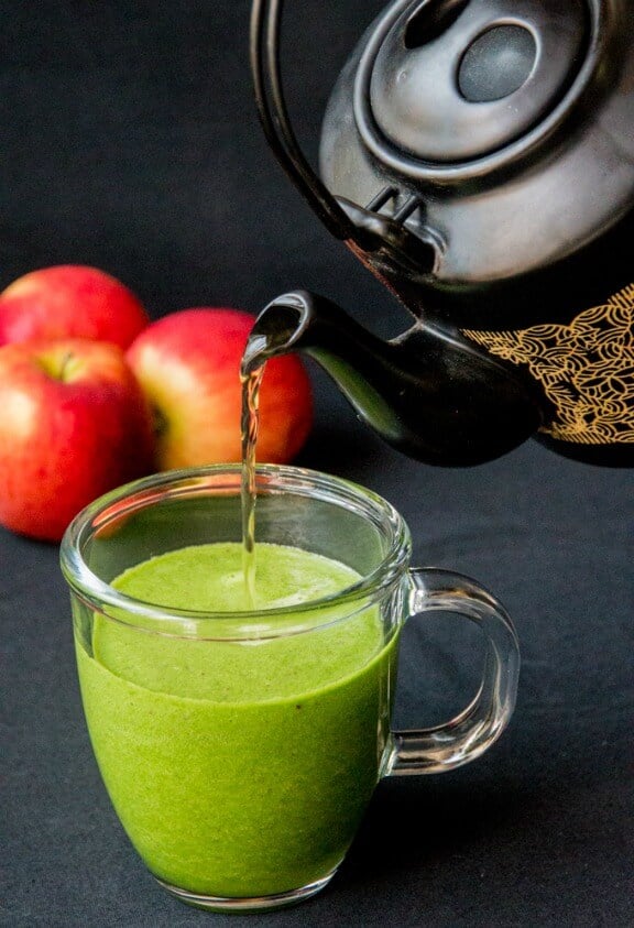 Hot Green Smoothie | kitchensanctuary.com