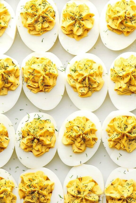 Perfect Deviled Eggs | shewearsmanyhats.com