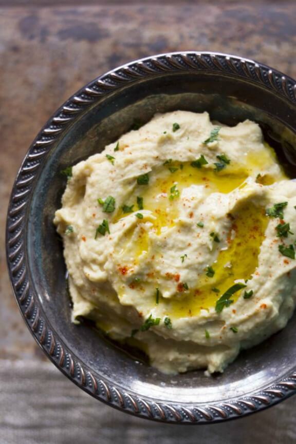 Roasted Garlic Hummus | healthyseasonalrecipes.com