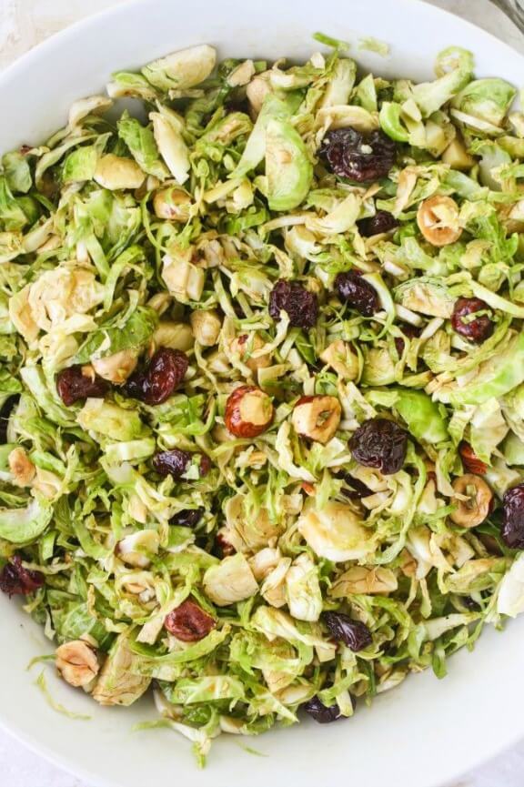 Shaved Brussels Sprouts with a Maple-Balsamic Vinaigrette | orchardstreetkitchen.com