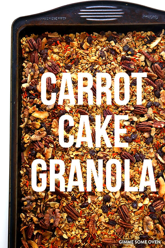 Carrot Cake Granola | gimmesomeoven.com
