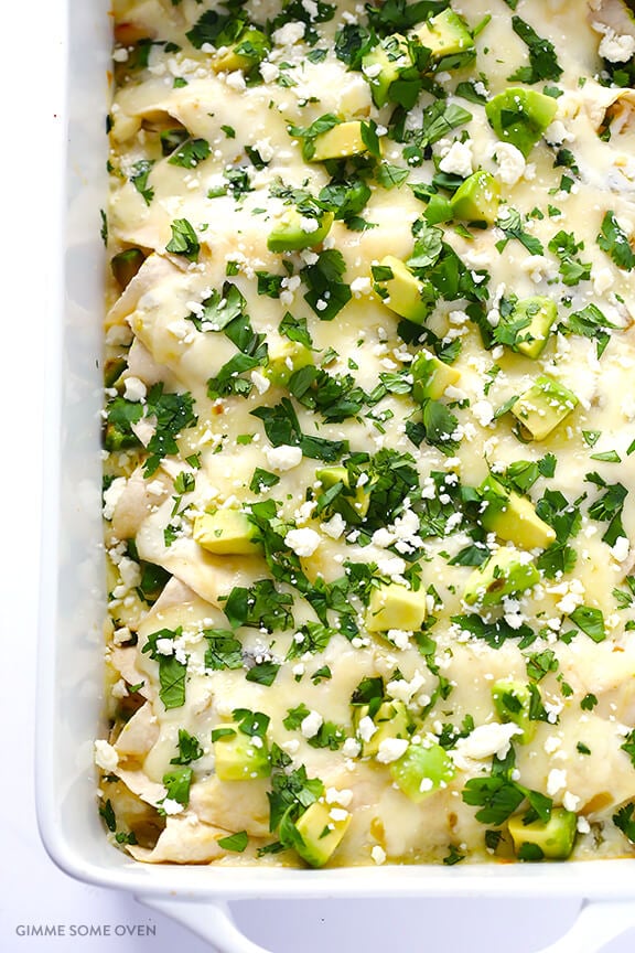 Crab and Avocado Enchiladas Recipe | gimmesomeoven.com