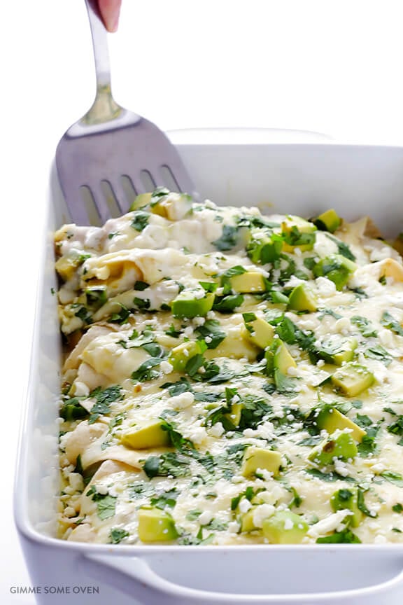 Crab and Avocado Enchiladas Recipe | gimmesomeoven.com