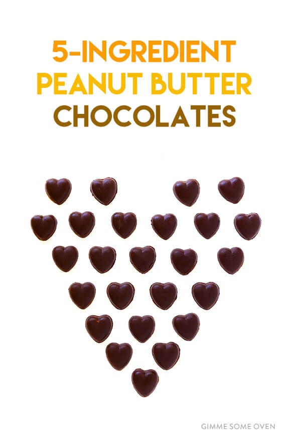 Easy Peanut Butter Chocolates -- made with 5 simple ingredients, and naturally sweetened with honey | gimmesomeoven.com