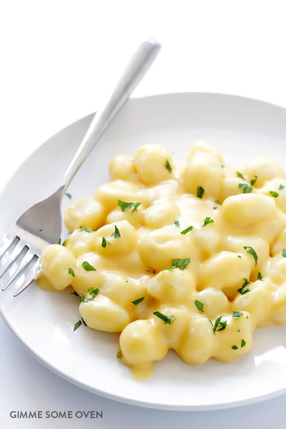 Gnocchi Mac and Cheese -- rich and creamy, easy to make, and unbelievably good | gimmesomeoven.com
