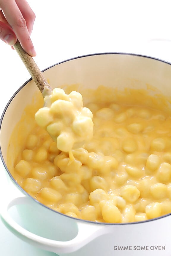 Gnocchi Mac and Cheese | gimmesomeoven.com #glutenfree