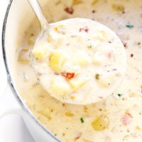 Lightened Up New England Clam Chowder