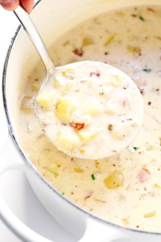 Lightened Up New England Clam Chowder