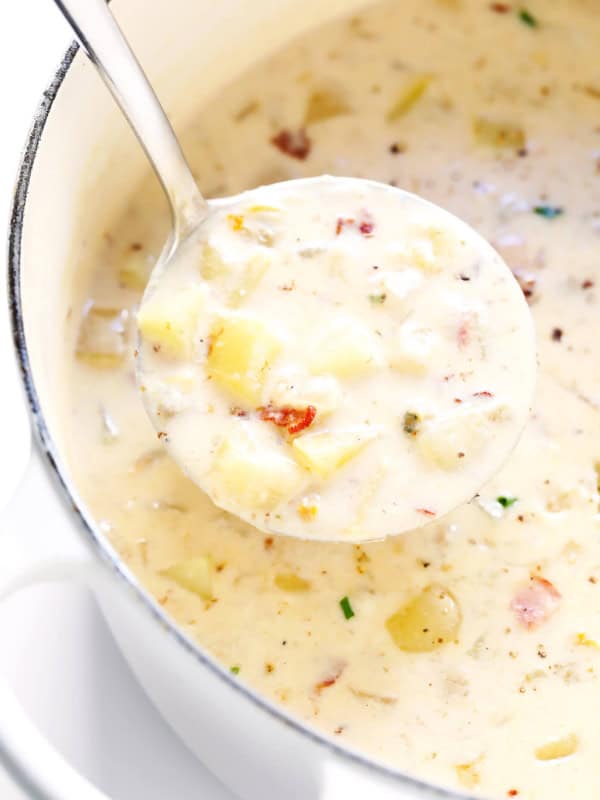 Lightened Up New England Clam Chowder