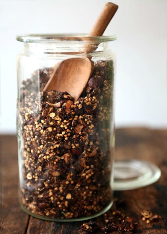 Chunky Chocolate Buckwheat Granola | mynewroots.org