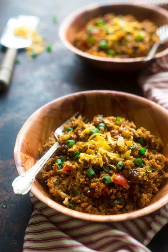 Crock Pot BBQ Chicken Quinoa | foodfaithfitness.com