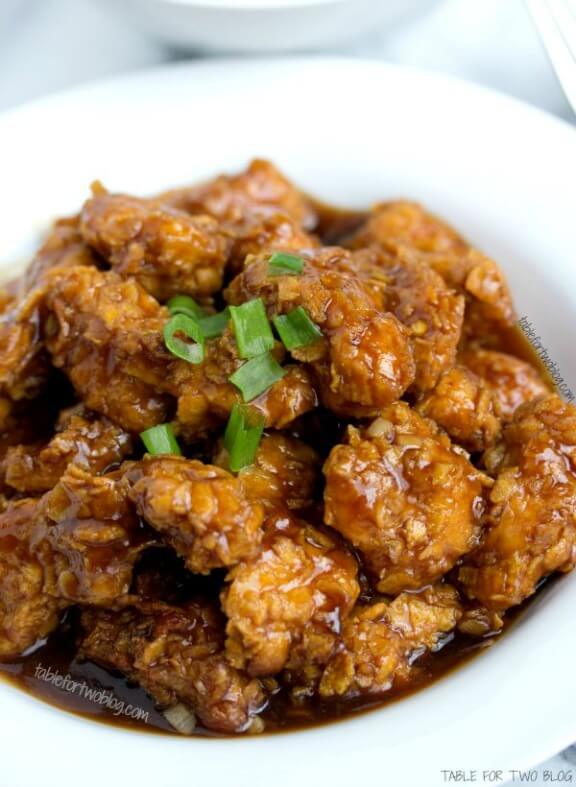 Lighter General Tso's Chicken | tablefortwoblog.com