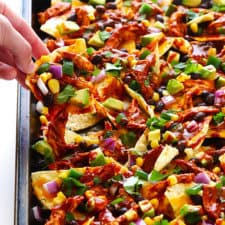 Chicken Enchilada Nachos