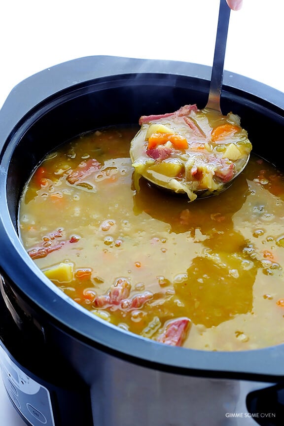 Slow Cooker Corned Beef and Cabbage Soup Recipe | gimmesomeoven.com