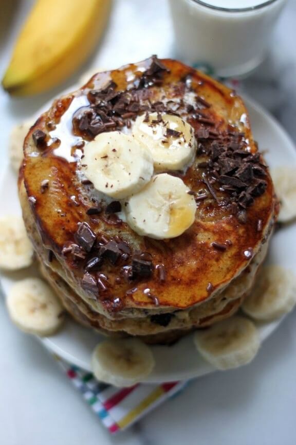 Best Ever Banana Oat Pancakes | bakerbynature.com