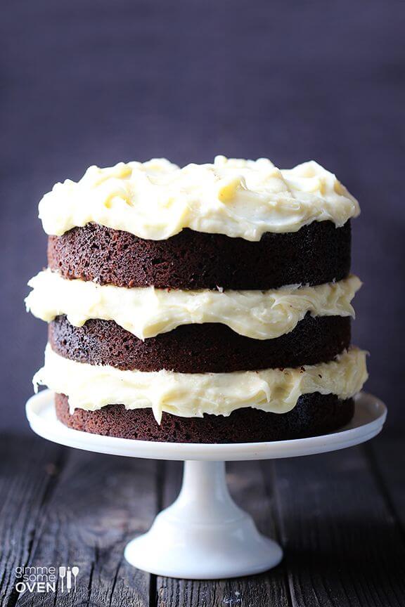 Guinness Chocolate Cake with Cream Cheese Frosting | gimmesomeoven.com