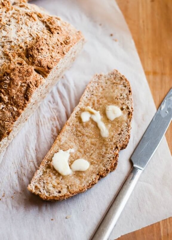 Honey Whole Wheat Irish Soda Bread | lilluna.com