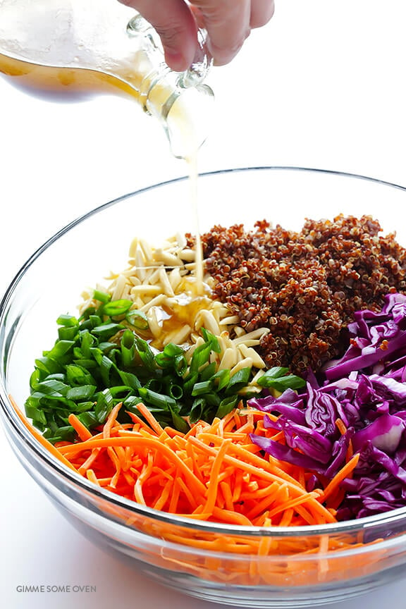 Easy Asian Quinoa Salad | gimmesomeoven.com