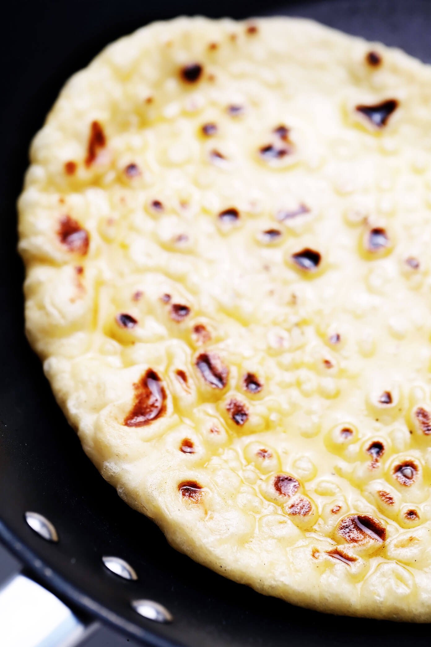 Homemade Naan with Garlic Butter