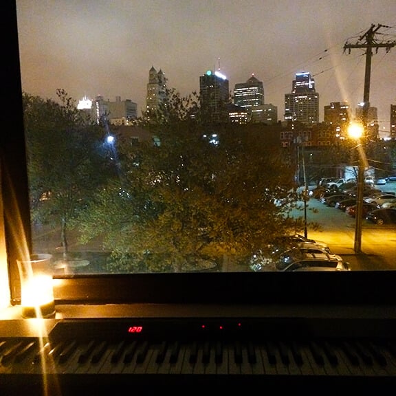 Piano at Night