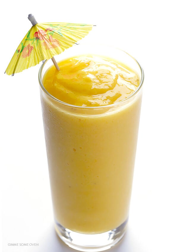 Post Workout Pineapple Smoothie (Dairy Free!) ~ Veggie Inspired