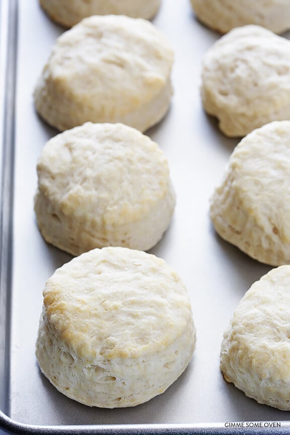 Biscuits and Mushroom Gravy -- simple to make, naturally vegan, and so comforting and delicious! | gimmesomeoven.com