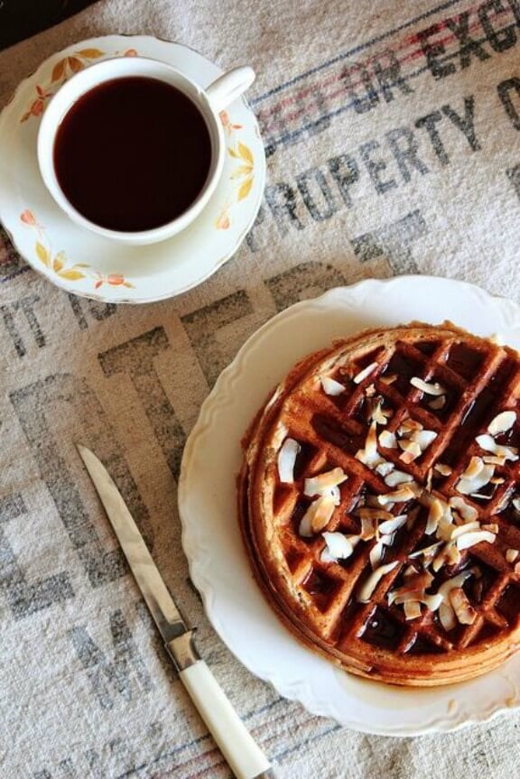 Coconut Waffles | pastryaffair.com