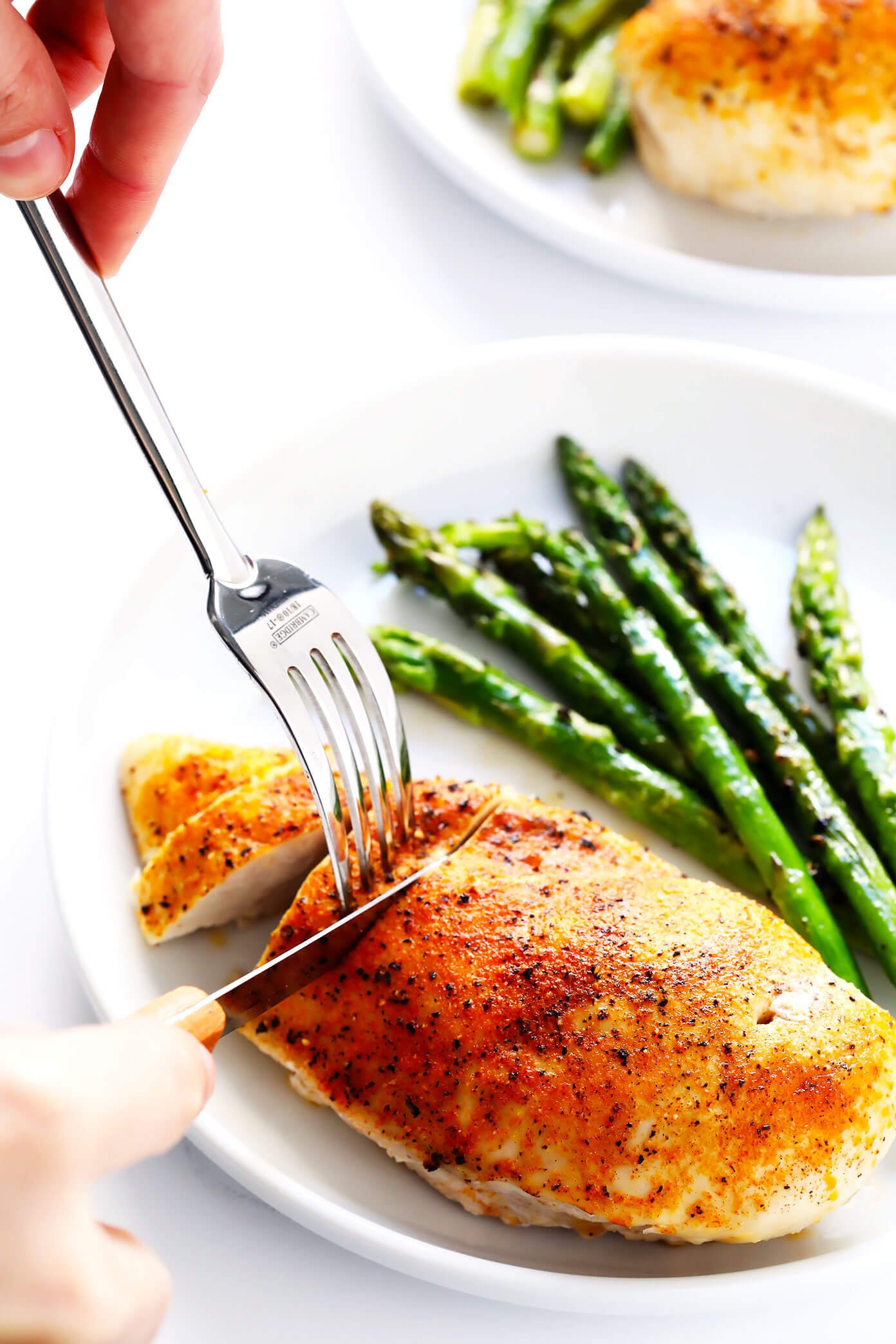 Baked Chicken Breast with Roasted Asparagus