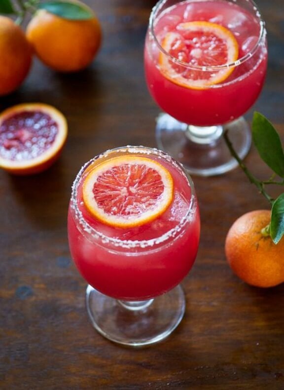 Blood Orange Margarita with Bitters | whiteonricecouple.com