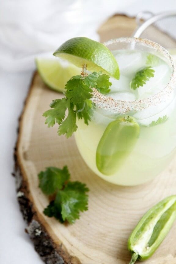 Cilantro Jalapeno Margarita | bellalimento.com