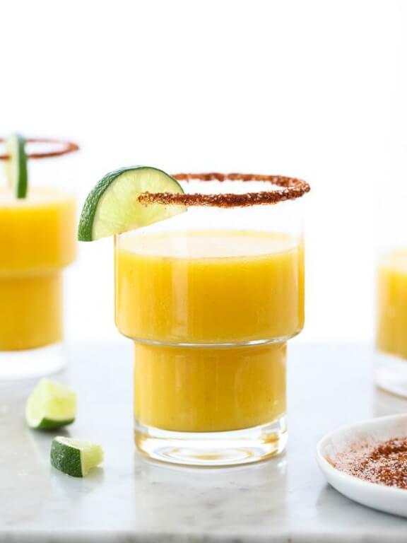 Mango Margarita with Chile Salt and Lime | foodiecrush.com