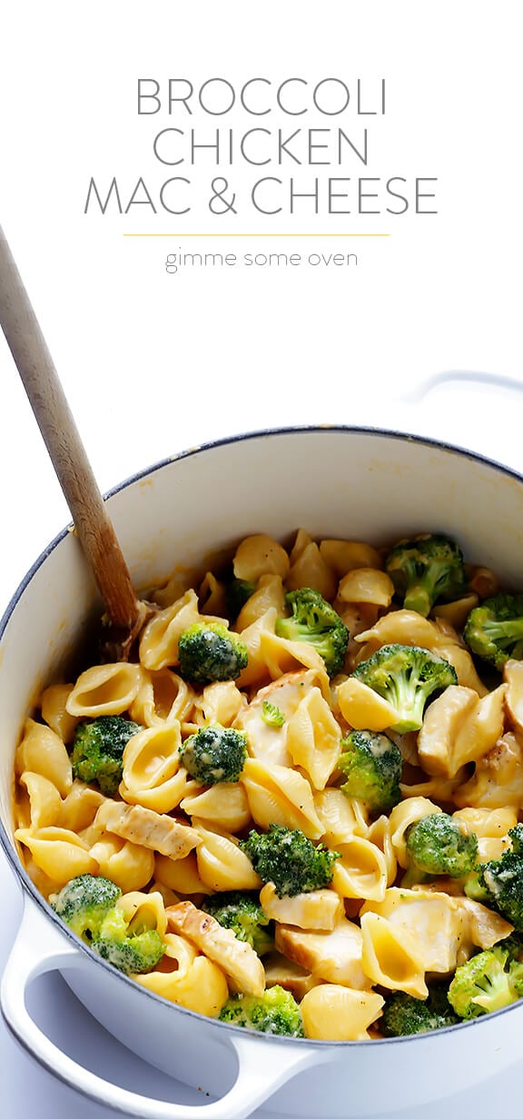 Broccoli Chicken Mac and Cheese | gimmesomeoven.com